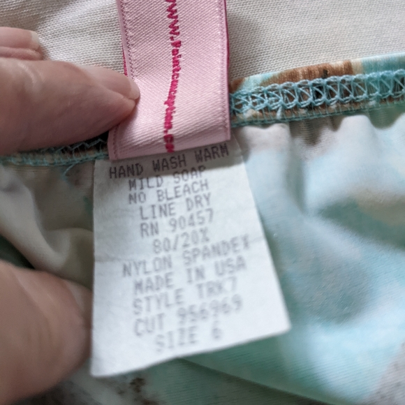 Tropical two piece Tankini bathing suit (bought in Cozumel) - Picture 4 of 5